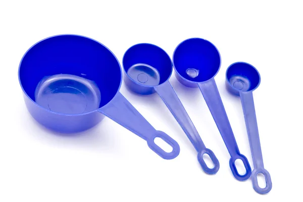 Cucharas de medición azules — Foto de Stock