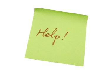 Yeşil kısa not kağıdı