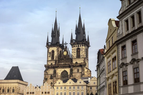 Cattedrale gotica di San Teyn, Praga — Foto Stock