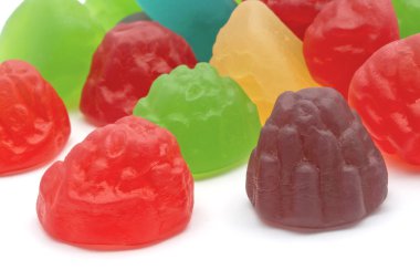 renkli meyveler şeker