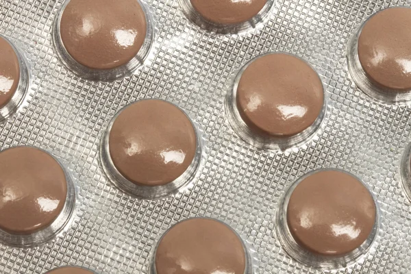 Brown Pills — Stock Photo, Image