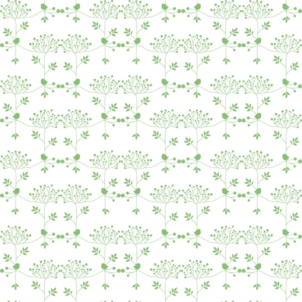 Patrón floral sin costuras — Vector de stock