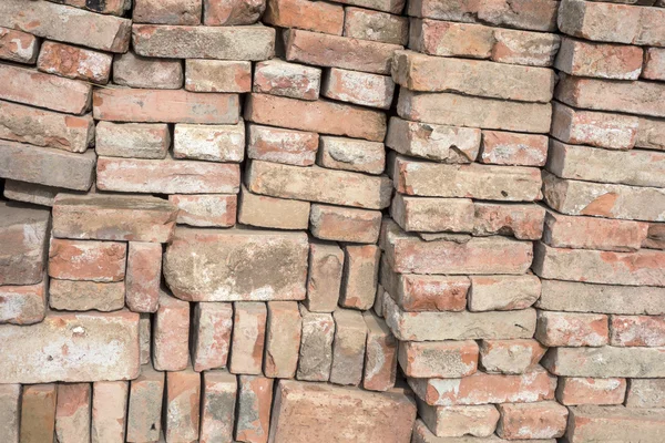 Red bricks wall background — Stock Photo, Image