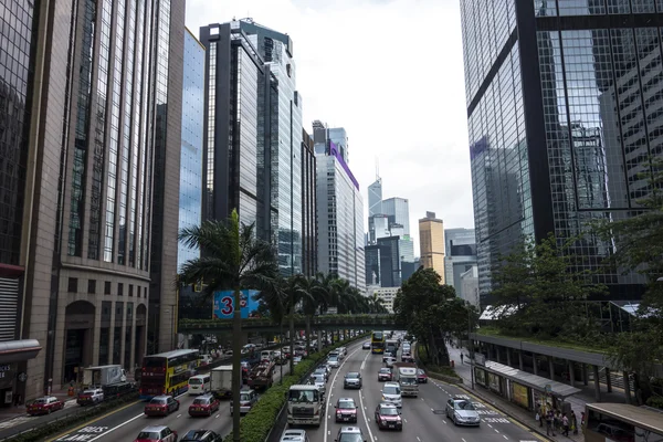 Blick auf die Stadt hongkong — Stockfoto