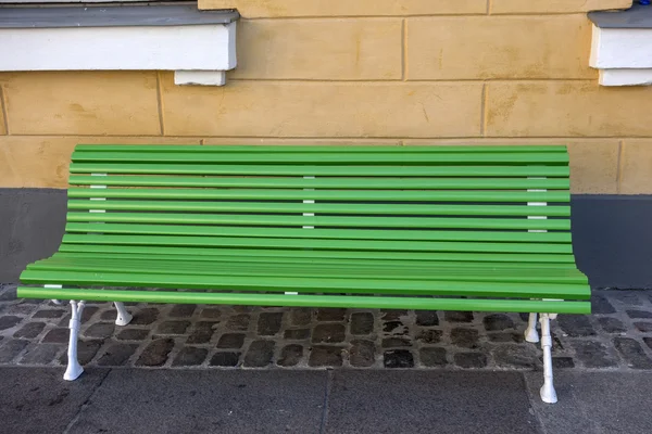 Panchina verde — Foto Stock