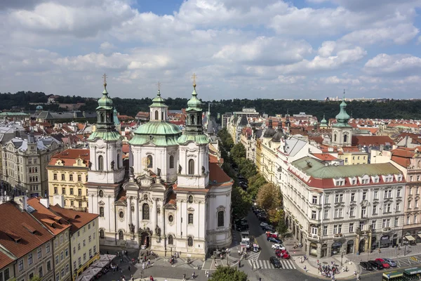 Luchtfoto van Praag — Stockfoto