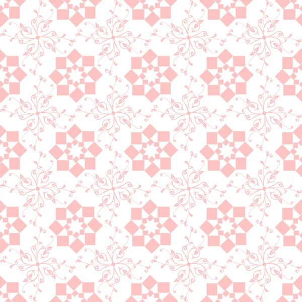 Naadloze geometrische en floral patroon — Stockvector