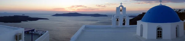 Santorini kerk (firostefani), santo rini, Griekenland — Stockfoto