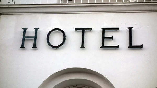 Cartello dell'hotel — Foto Stock