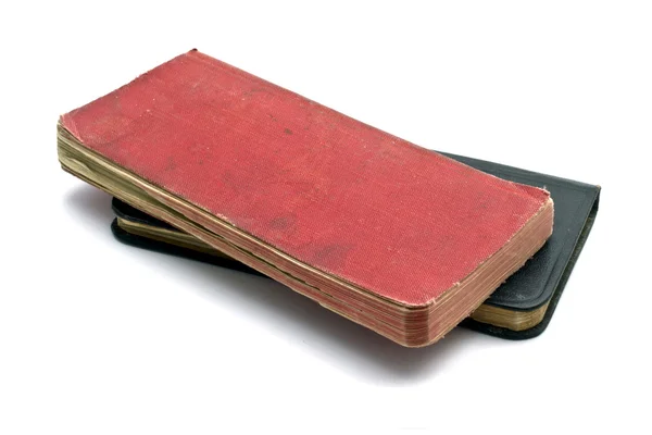 Kırmızı ve siyah Notebook — Stok fotoğraf
