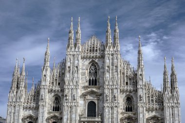Cephe katedral duomo, milan
