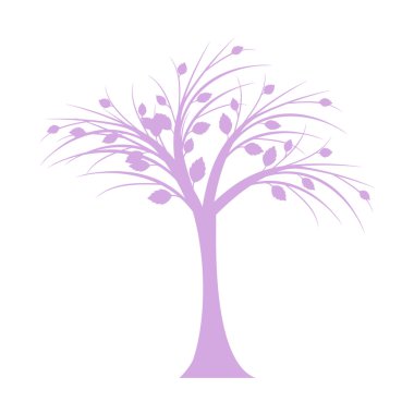 Sanat ağaç siluet