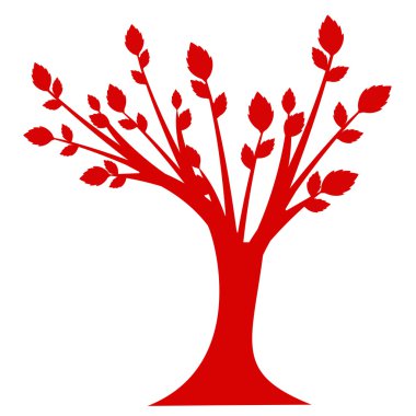 Sanat ağaç siluet