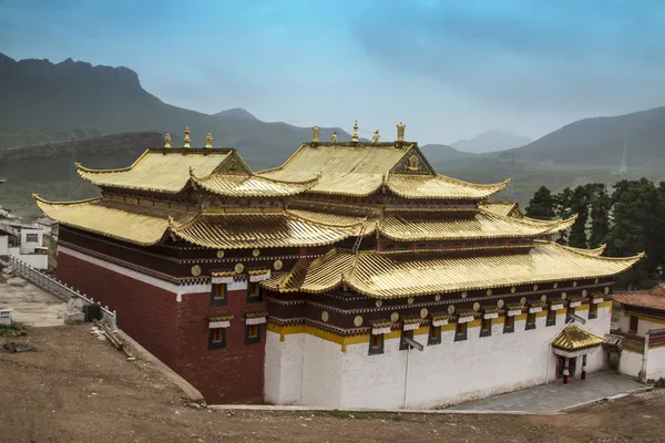 Langmusi храм, Сычуань, Китай — стоковое фото