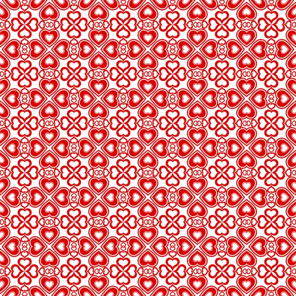 Seamless hearts pattern — Stock Vector