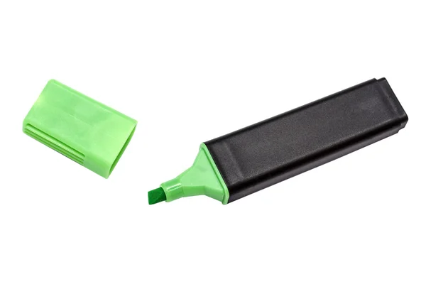 Зеленый маркер — стоковое фото