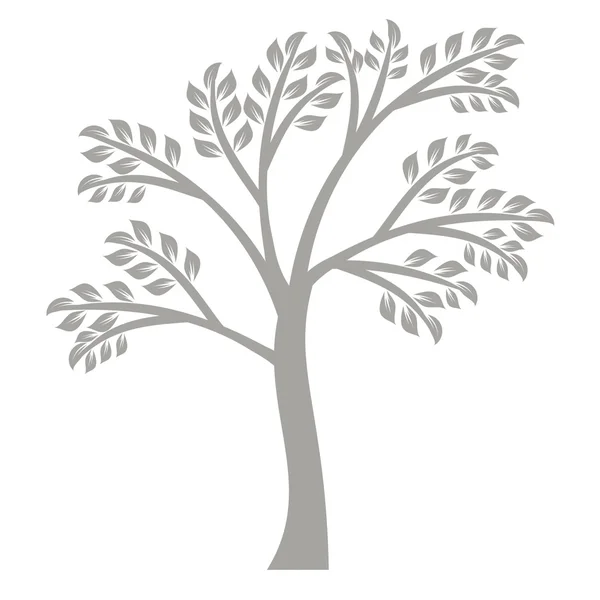 Silhouette albero d'arte — Vettoriale Stock