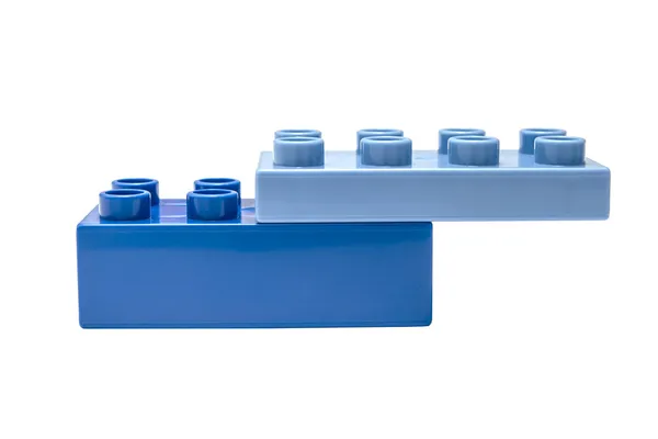 Blue building block — Stock Photo, Image