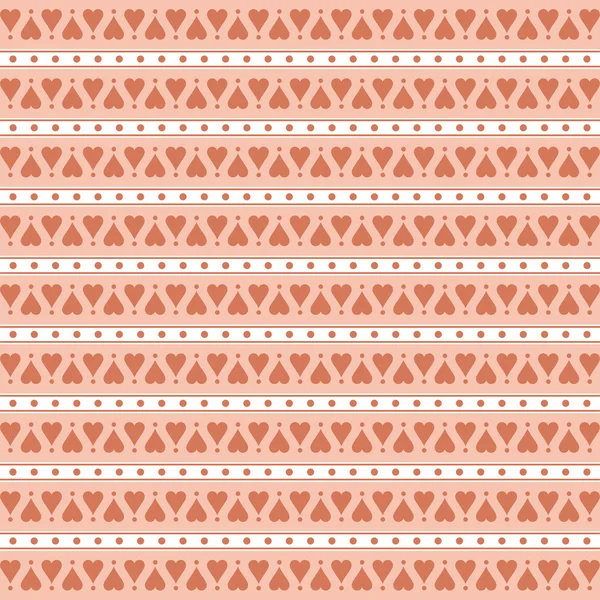 Seamless Hearts Pattern — Stock Vector