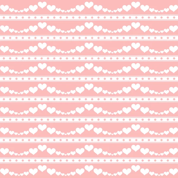 Seamless Hearts Pattern — Stock Vector