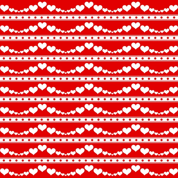 Seamless Hearts Pattern — Stock Vector