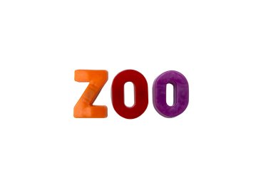 Letter magnets ZOO clipart