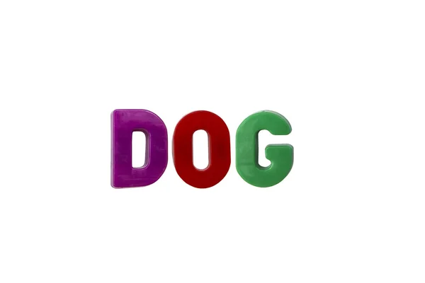 Letras magnéticas DOG — Foto de Stock