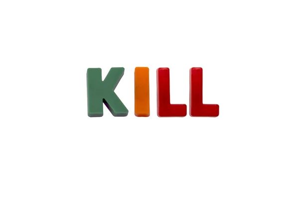 Magneti lettera KILL — Foto Stock