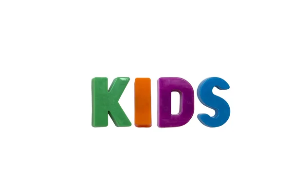 Imanes para letras KIDS — Foto de Stock