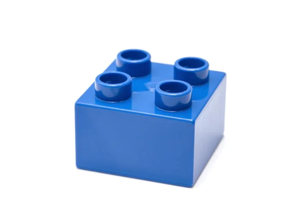 Blue building block — Stock Photo, Image