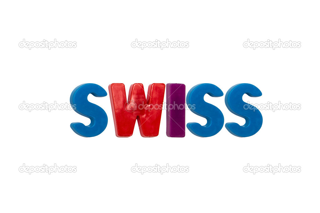 Letter magnets SWISS