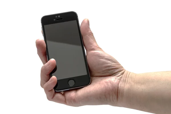 Smartphone iphone style in hand — Stock Photo, Image