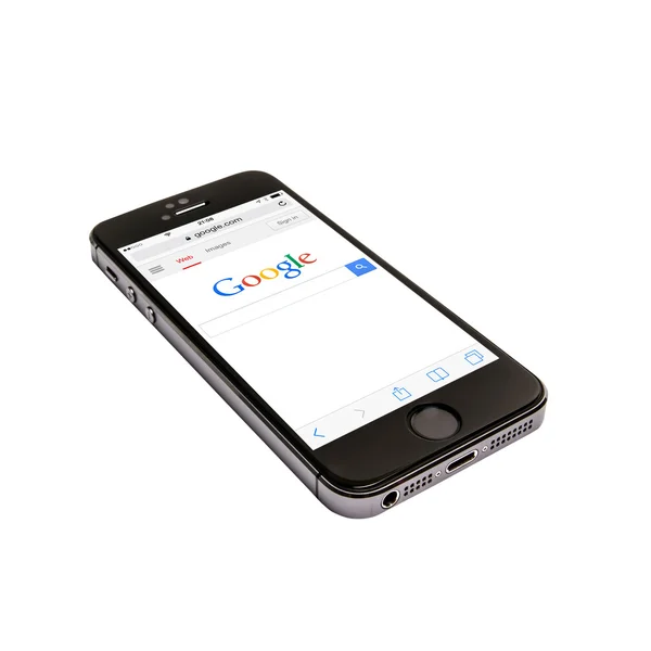 IPhone 5s och google — Stockfoto