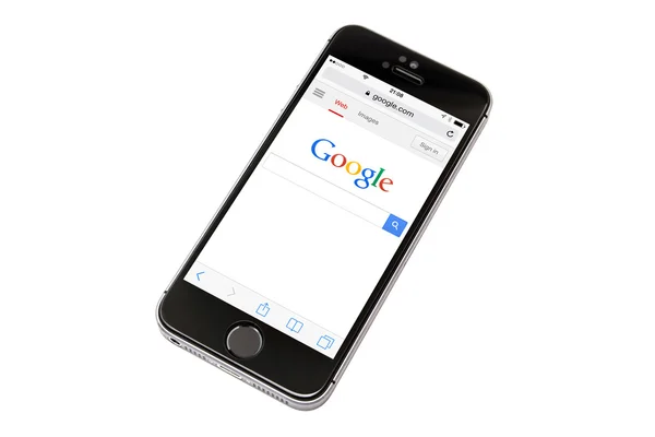 IPhone 5S and  google — Stock Photo, Image