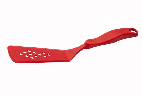 Kırmızı mutfak spatula — Stok fotoğraf