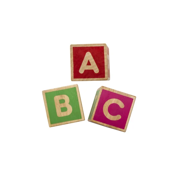 Алфавит блокирует ABC — стоковое фото
