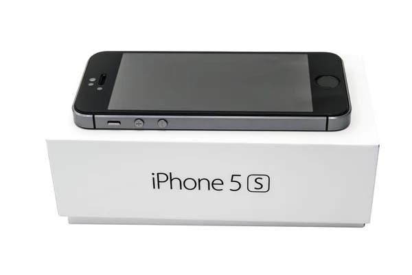 IPhone 5s and box — Stock Photo, Image