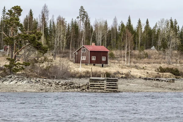 Gamla trä stuga — Stockfoto