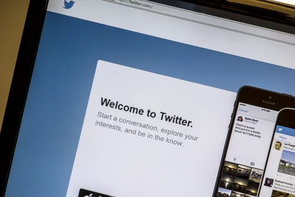 Twitter Web sitesi — Stok fotoğraf
