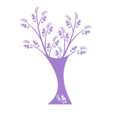 Sanat ağaç siluet 