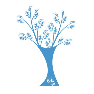 Sanat ağaç siluet 