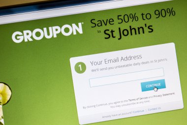 GroupOn Web sitesi