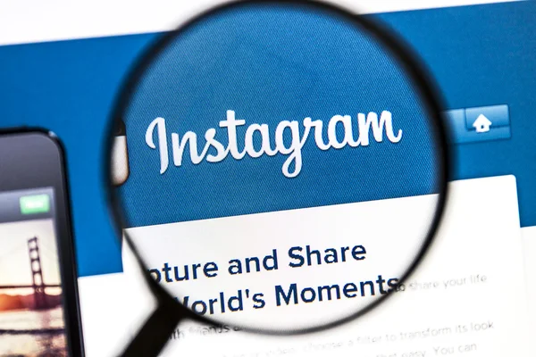 Instagram-Seite — Stockfoto