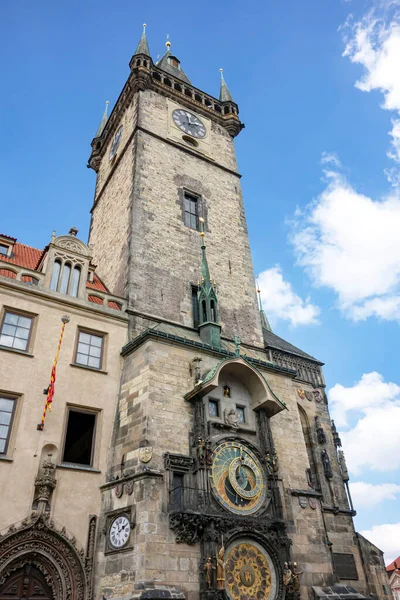 Astronomischer Uhrturm Prag Tschechische Republik — Stockfoto