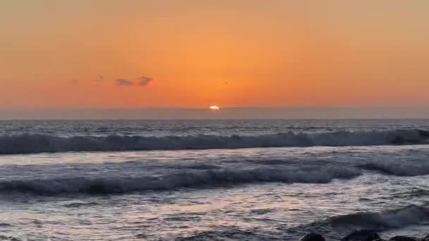 Maspaloma Daki Atlantik Okyanusu Nun Üzerinde Gran Kanarya Adası Nda — Stok video