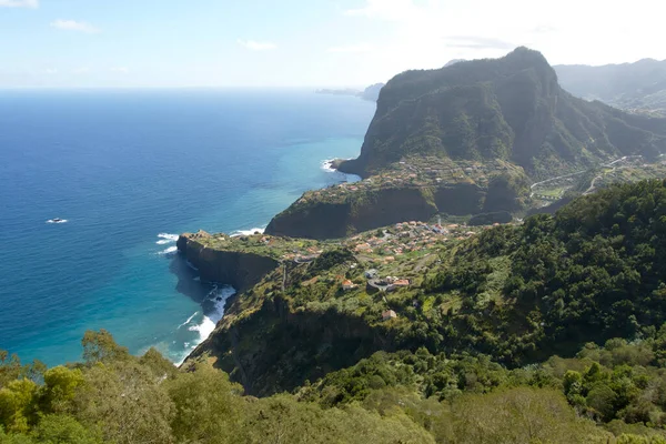 Manzara Portekiz Madeira Adası Nda Bir Köy — Stok fotoğraf
