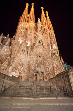 Barcelona, İspanya - 14 Aralık: La Sagrada Familia - Impress