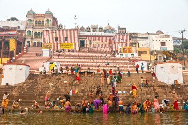 Varanasi, Hindistan - 03 Aralık Hint PE tanımlanamayan bir grup