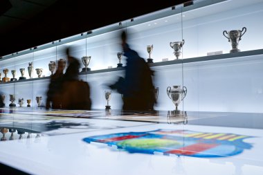 Barcelona - İspanya, 19 Aralık: fc barcelona Müzesi inaugura