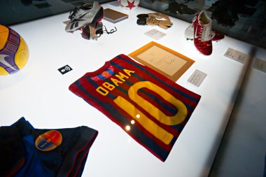 Barcelona - İspanya, 19 Aralık: fc barcelona Müzesi inaugura